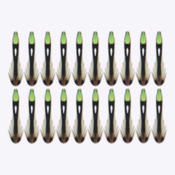 Synthetic Jungle Cock 24mm Medium Green