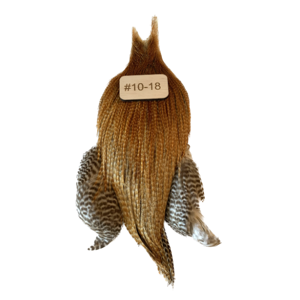 Borealis Hackle Rooster Cape Medium Barred Ginger