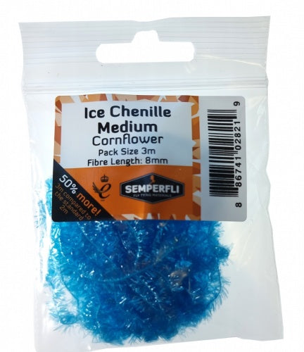 Ice Chenille 8mm Medium Cornflower