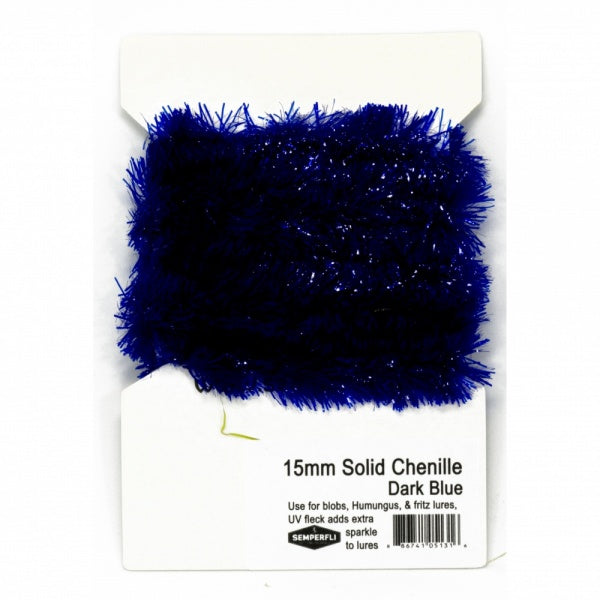 15mm Solid Chenille Cobalt