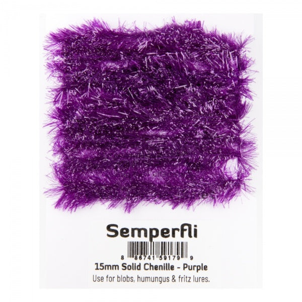 15mm Solid Chenille Purple