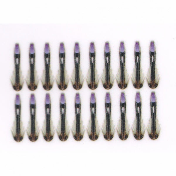 Synthetic Jungle Cock 10mm Extra Small Purple