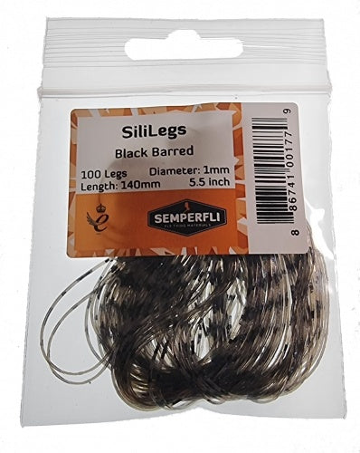 SiliLegs Black Barred