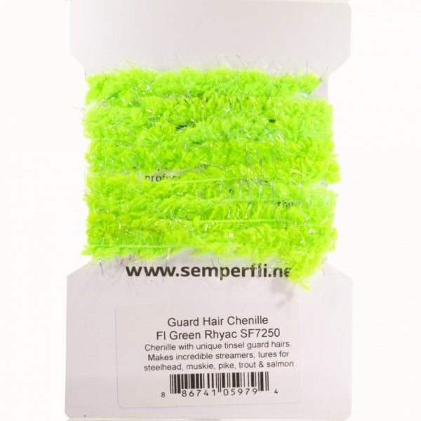 Guard Hair Chenille Fluoro Green Rhyac