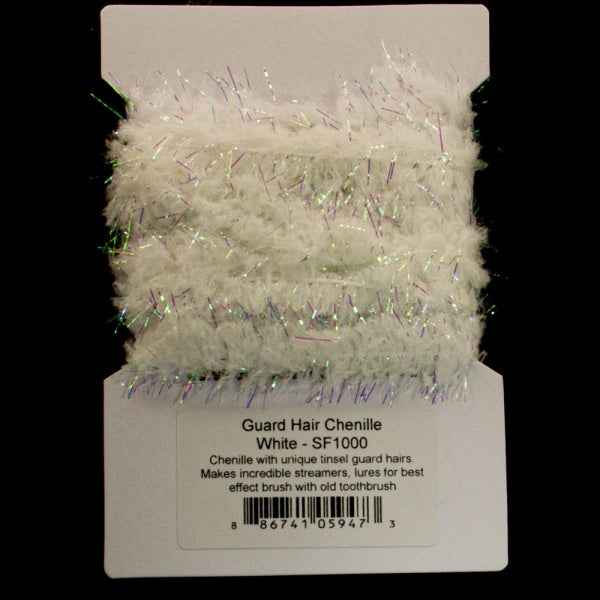 Guard Hair Chenille White