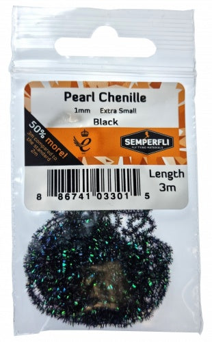 Pearl Chenille 1mm Black