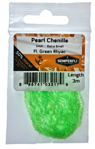 Pearl Chenille 1mm Fl Green Rhyac