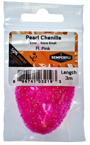 Pearl Chenille 1mm Fl Pink