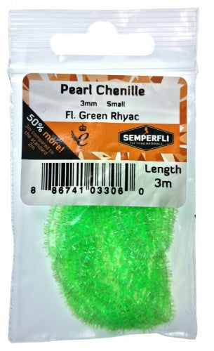 Pearl Chenille 3mm Fl Green Rhyac