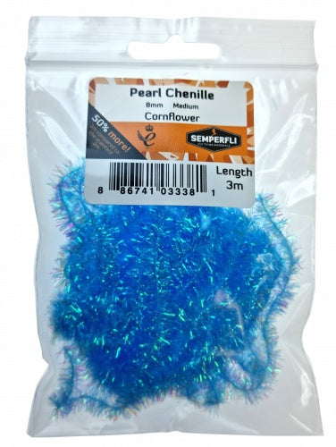 Pearl Chenille 8mm Medium Cornflower