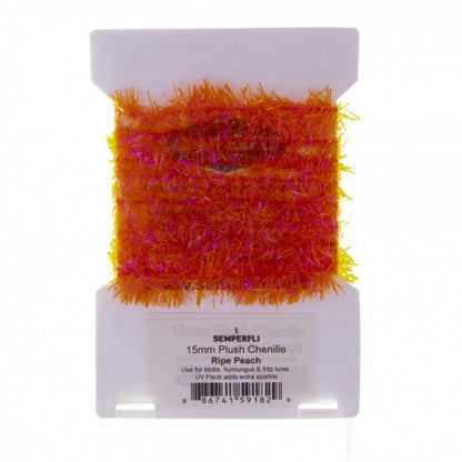 15mm Plush Transluscent Chenille Ripe Peach