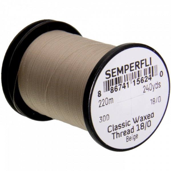 Classic Waxed Thread 18/0 240 Yards Beige