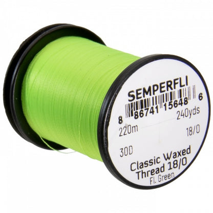 Classic Waxed Thread 18/0 240 Yards Fluoro Green