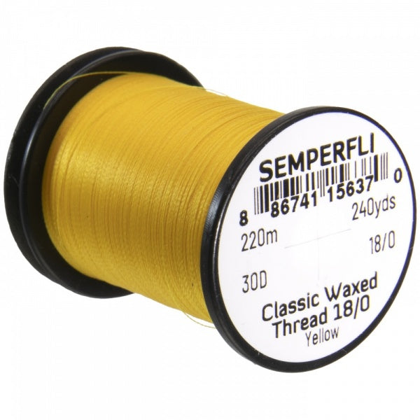 Classic Waxed Thread 18/0 240 Yards Yellow