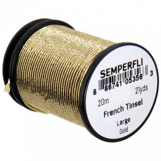 French Oval Tinsel Large Gold