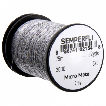 Micro Metal Hybrid Thread, Tinsel & Wire Grey