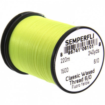 Classic Waxed Thread 6/0 240 Yards Fluoro Yellow