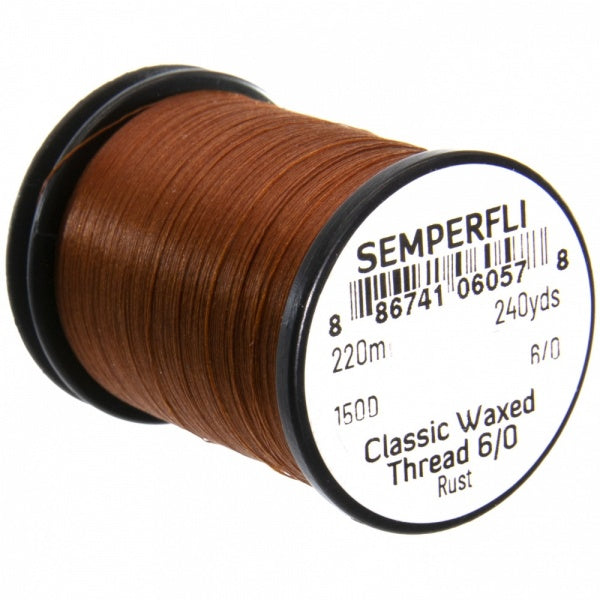 Classic Waxed Thread 6/0 240 Yards Rust