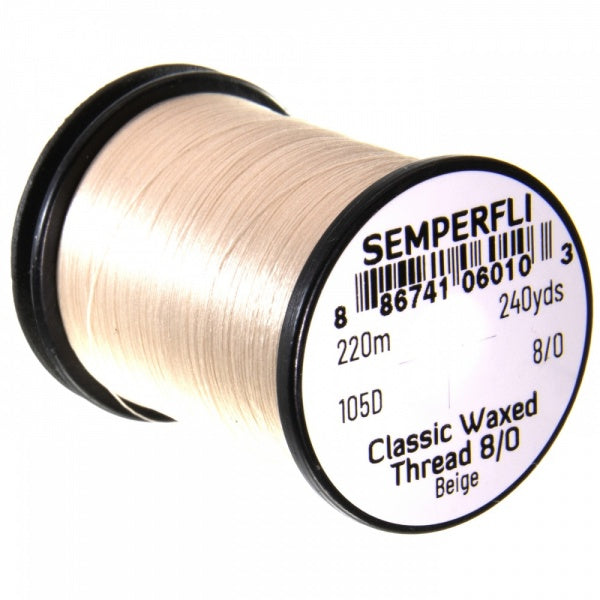 Classic Waxed Thread 8/0 240 Yards Beige