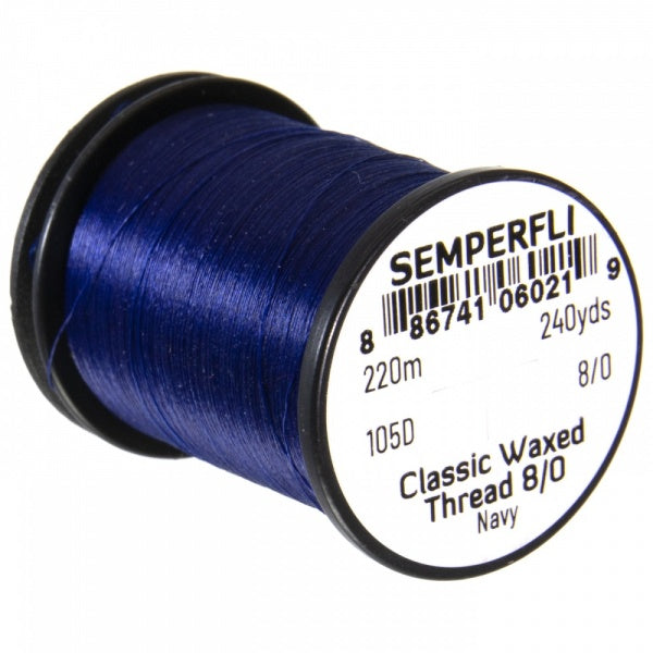 Classic Waxed Thread 8/0 240 Yards Navy