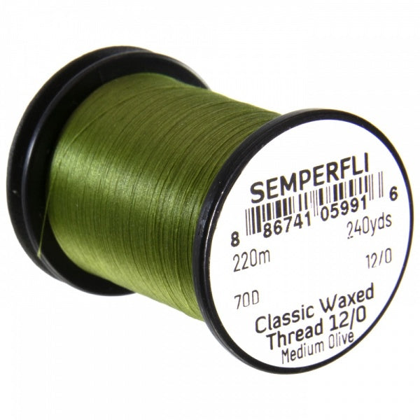 Classic Waxed Thread 12/0 240 Yards Medium Olive