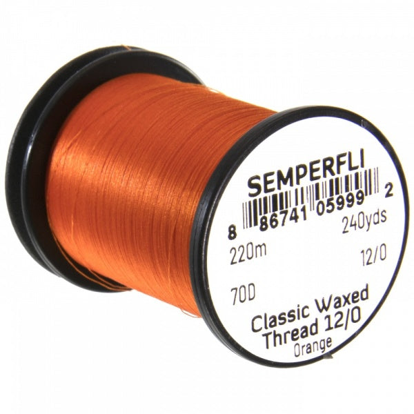 Classic Waxed Thread 12/0 240 Yards Orange