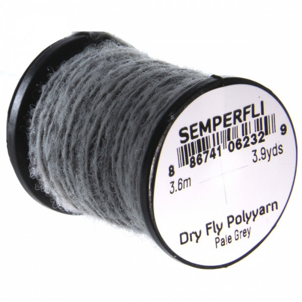 Dry Fly Polyyarn Pale Grey