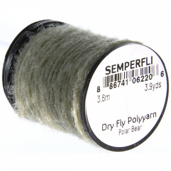 Dry Fly Polyyarn Polar Bear