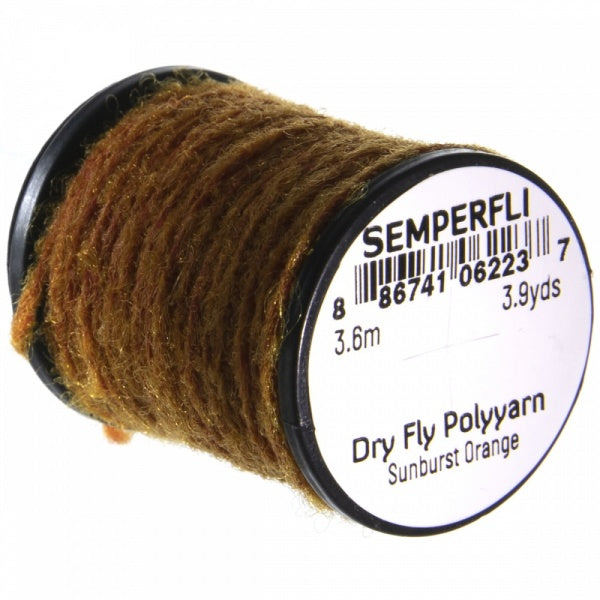 Dry Fly Polyyarn Sunburst Orange