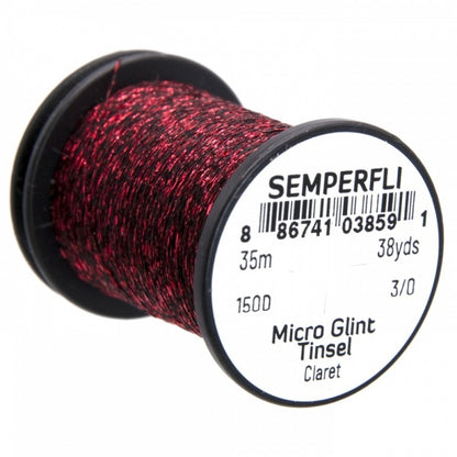 Micro Glint Nymph Tinsel Claret