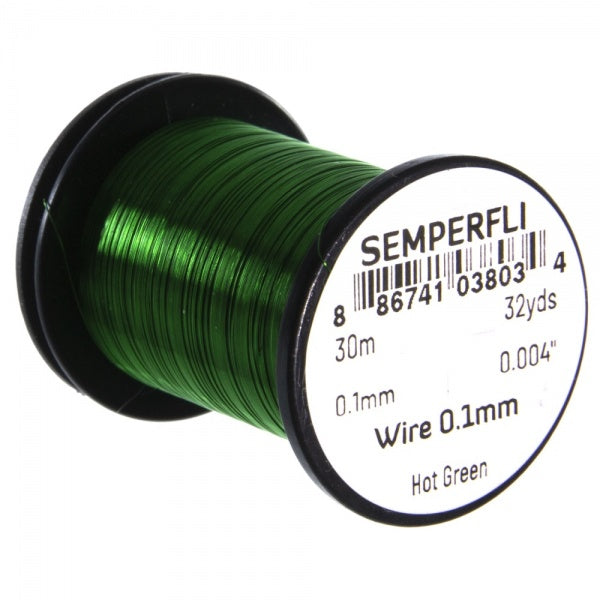 Wire 0.1mm Hot Green