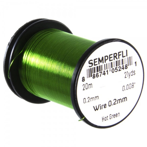 Wire 0.2mm Hot Green