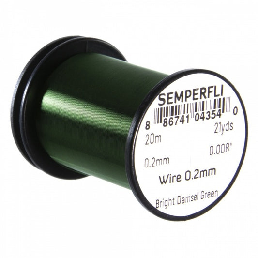 Wire 0.2mm Bright Damsel Green