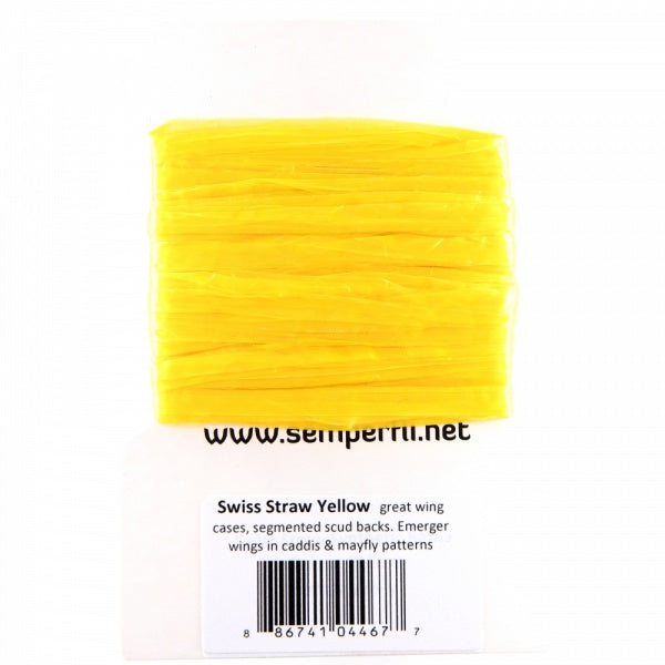 Swiss Straw Synthetic Raffia Yellow